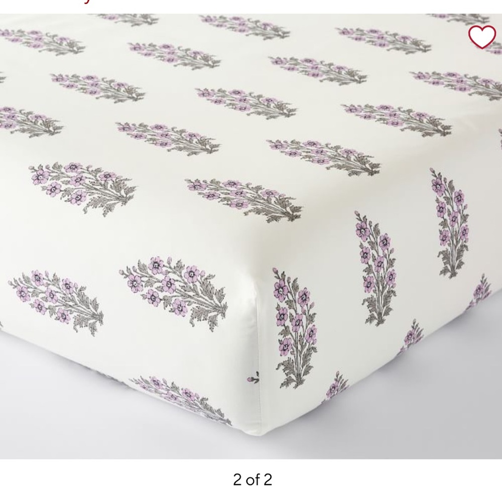 Set of Two Pottery Barn Fitted Crib Sheets